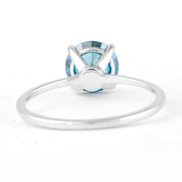 1.53 Carats Blue Lab Grown Diamond 14K Gold Ring
