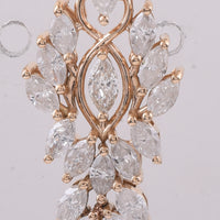 1.02 Ct Marquise Natural Diamond 14K Gold Pendant