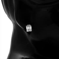 3.86 Carats Lab Grown Diamond 14K Gold Earrings