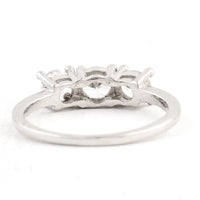 0.99 Ct Cubic Zirconia 925 Sterling Silver Ring