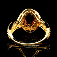 2.26 Ct Oval Tourmaline 14K Gold Ring