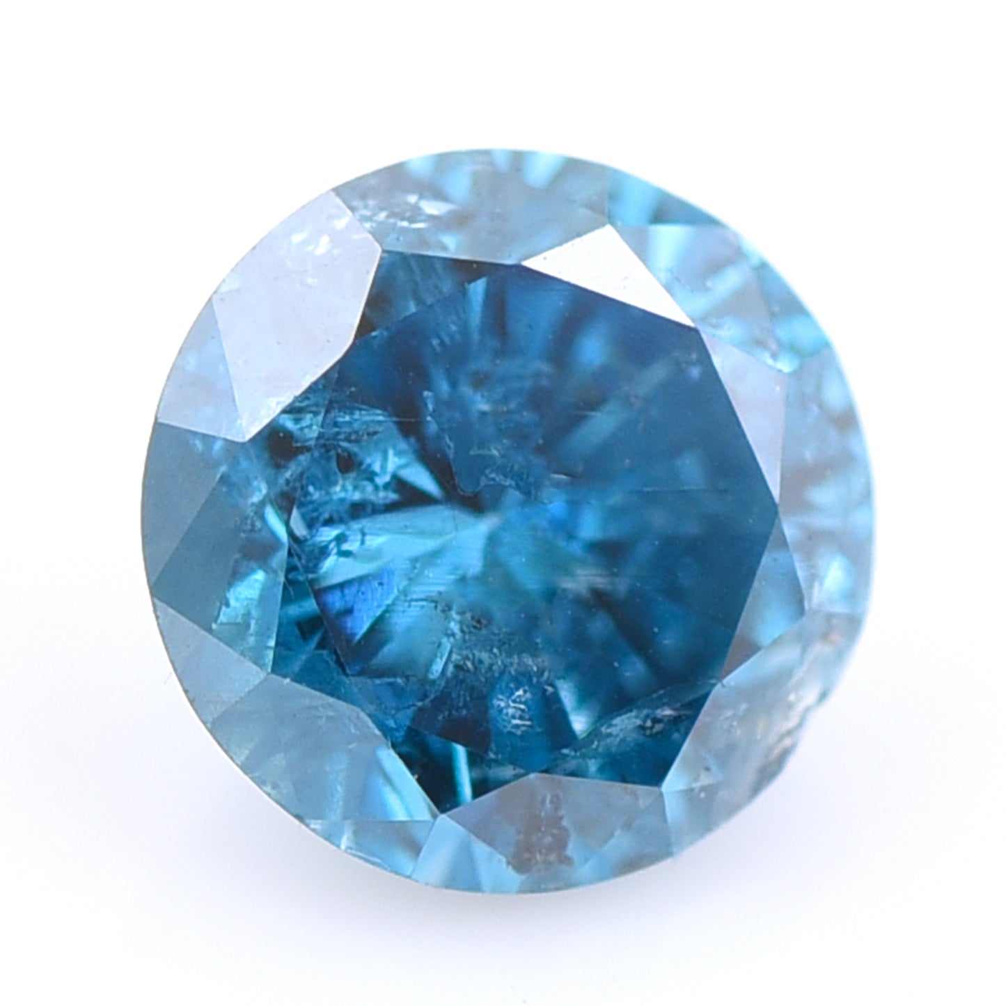 0.26 Blue Diamond Round Loose Diamond