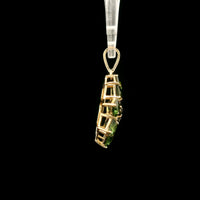 1.83 Ct Square Tourmaline 14K Gold Pendant