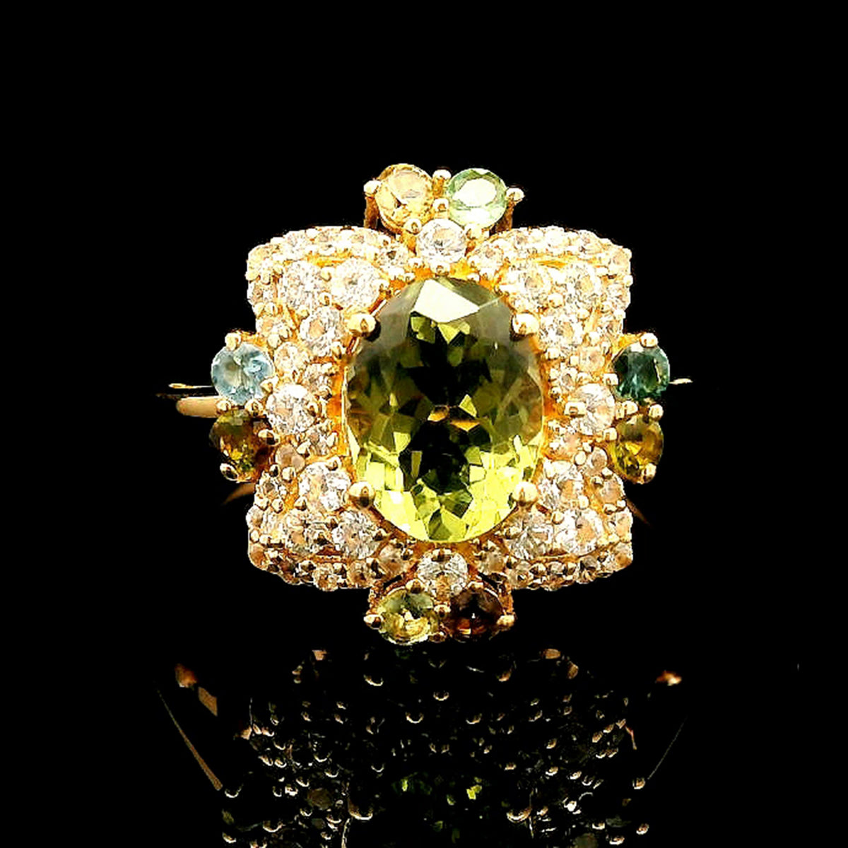 1.81 Ct Oval Tourmaline 14K Gold Ring