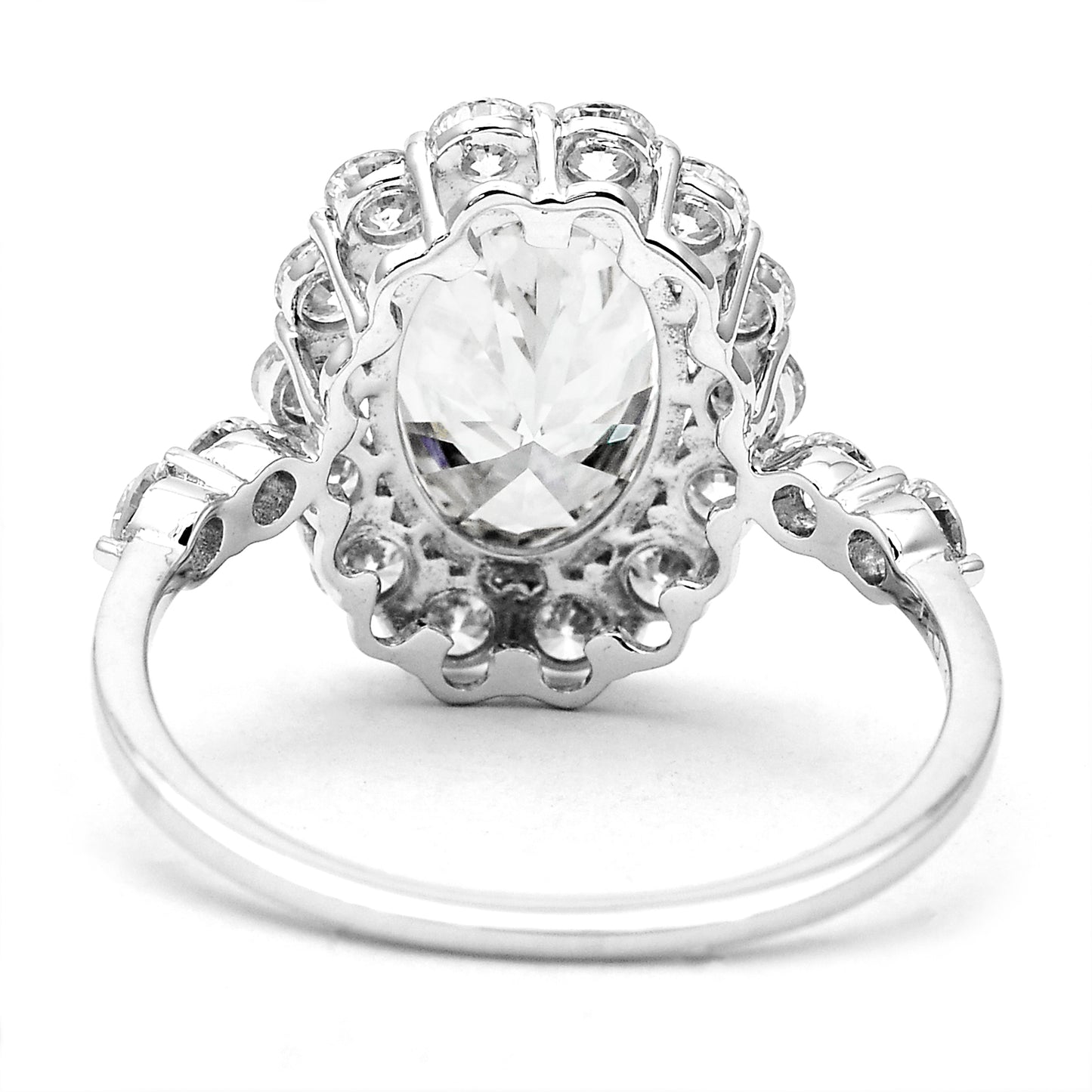 3.17 Carats Lab Grown Diamond 14K Gold Ring