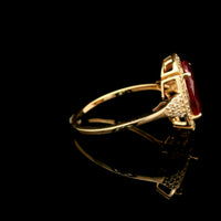 2.31 Ct Oval Ruby 14K Gold Ring