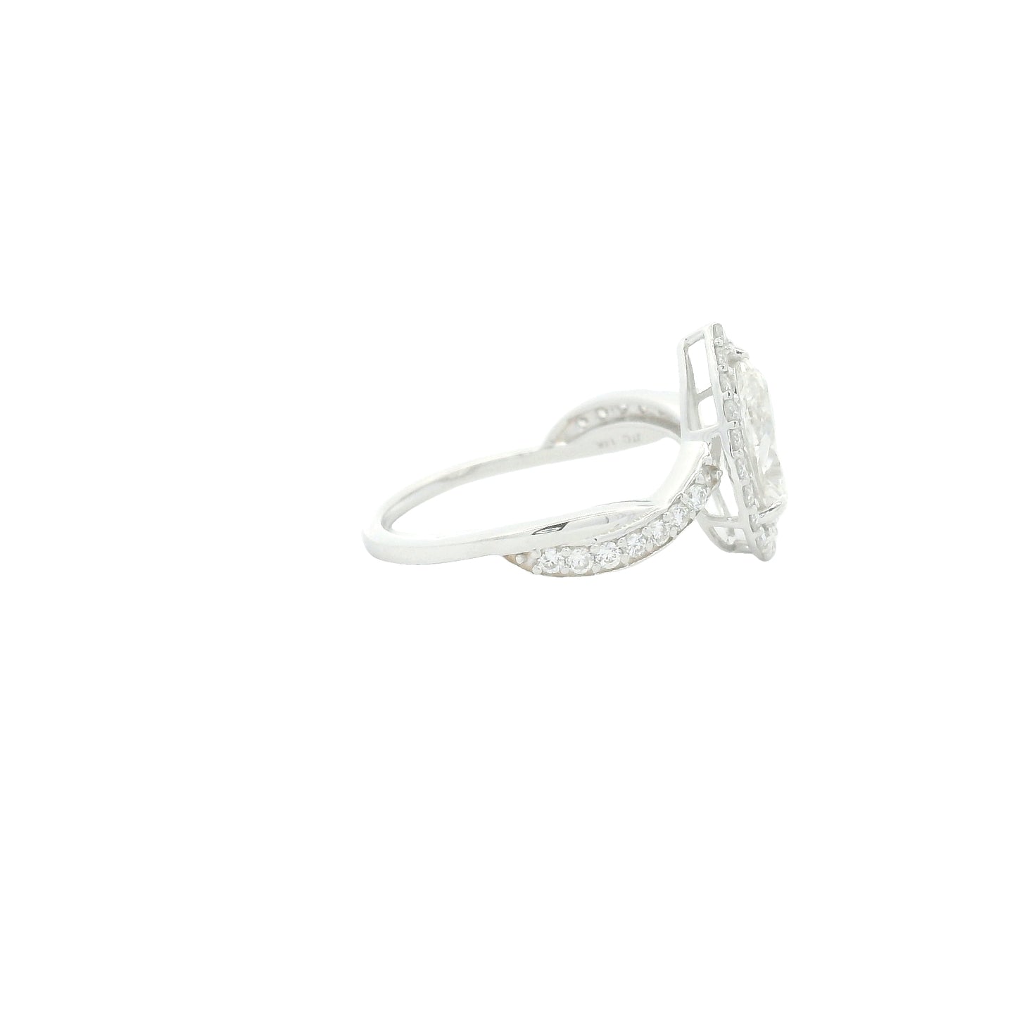 1.52 Carats Lab Grown Diamond 14K Gold Ring