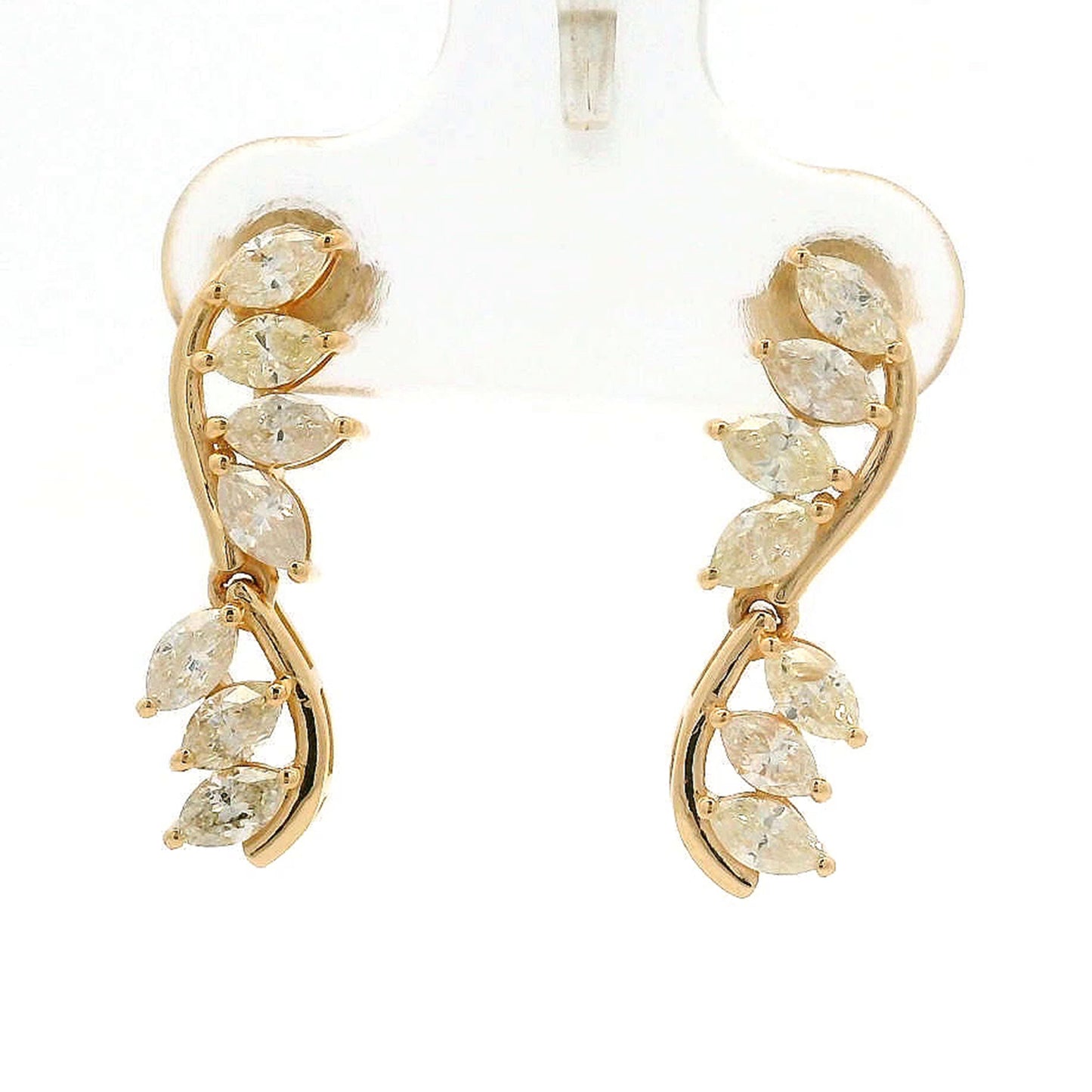 1.05 Ct Marquise Diamond 14K Gold Earrings