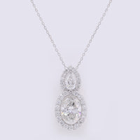 2.83 Carats Lab Grown Diamond 14K Gold Pendant