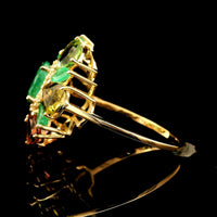 5.41 Ct Oval Emerald 14K Gold Ring