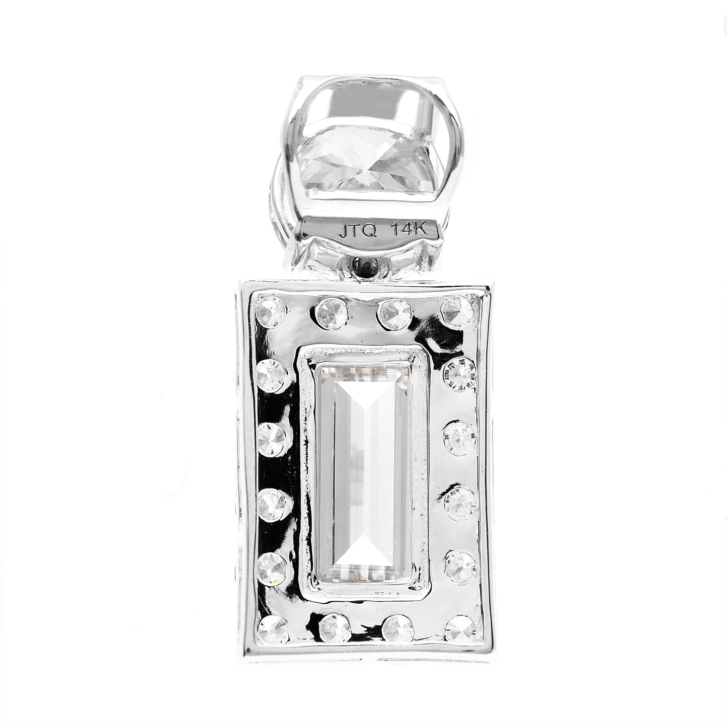 4.45 Carats Lab Grown Diamond 14K Gold Pendant