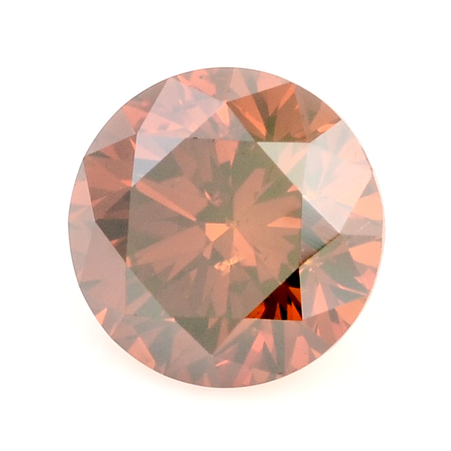 0.25 Red Diamond Round Loose Gemstone