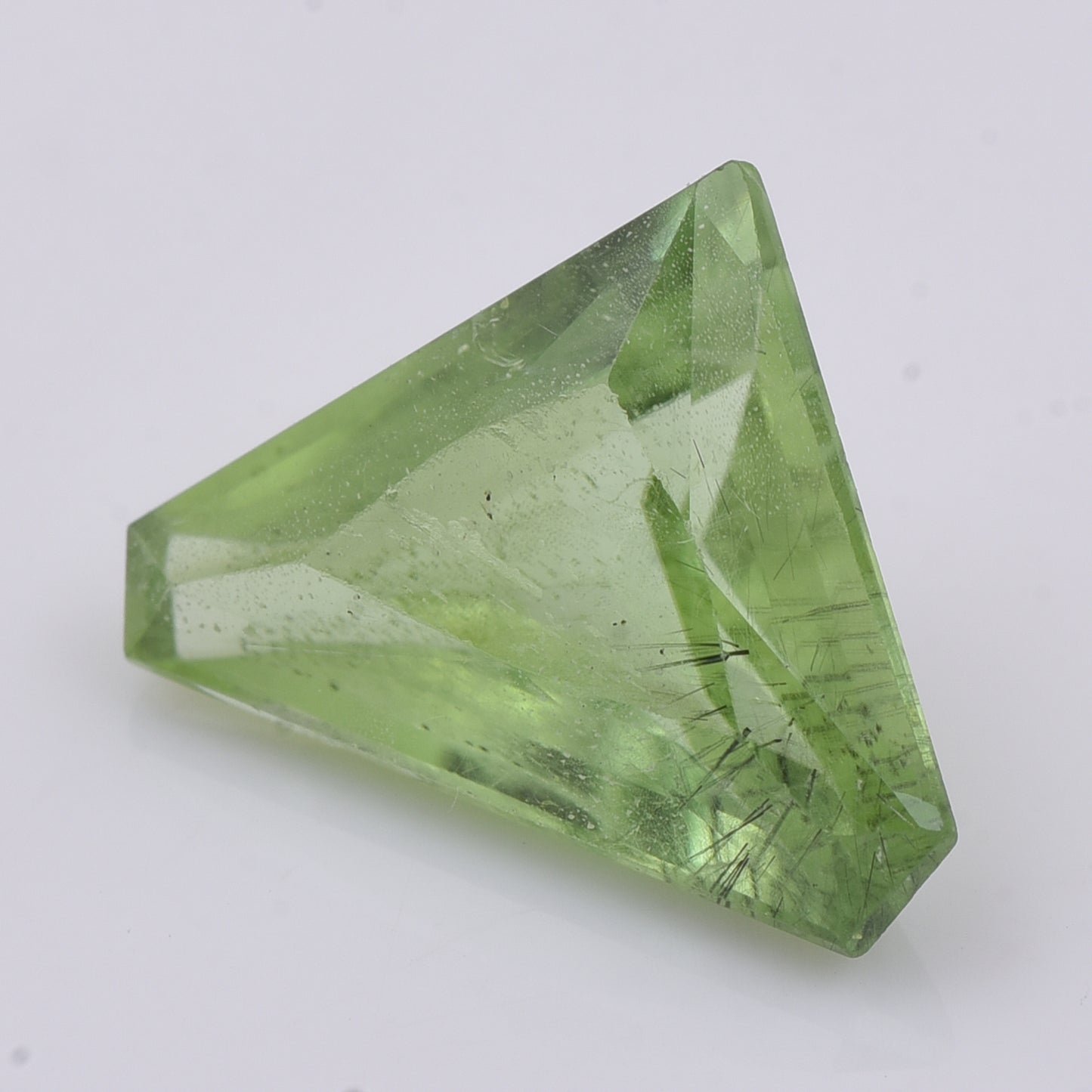 5.49 Natural Peridot Modified Triangular Mixed Cut Gemstone