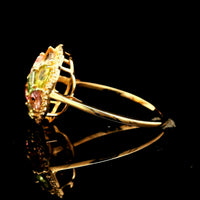 1.95 Ct Square Tourmaline 14K Gold Ring