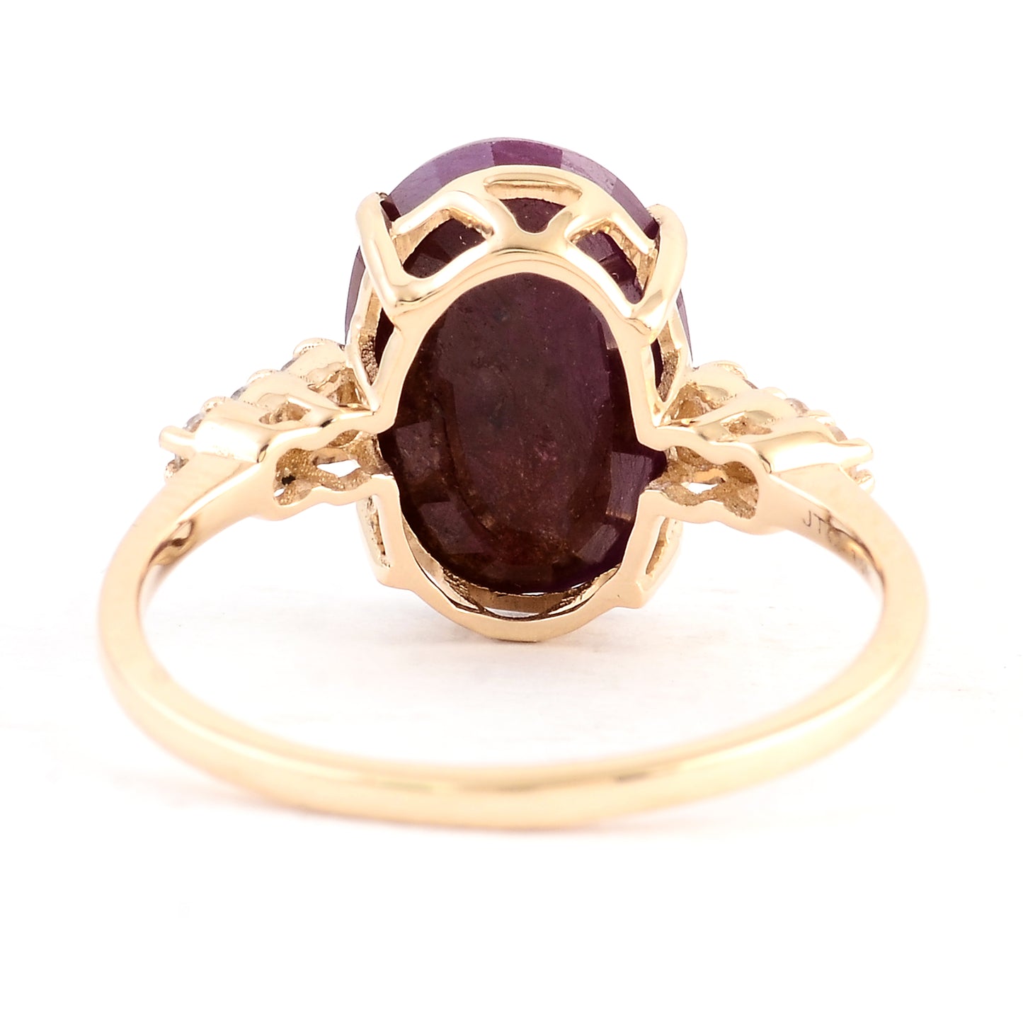 4.54 Ct Oval Ruby 14K Gold Ring