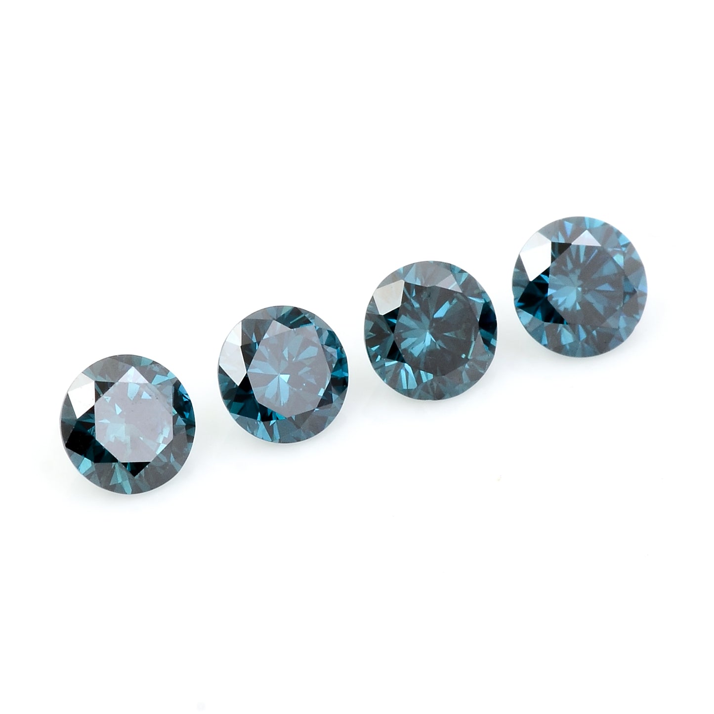 0.72 Blue Diamond Round Loose Gemstone