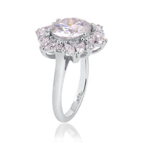 4.55 Ct Round Moissanite 925 Sterling Silver Ring