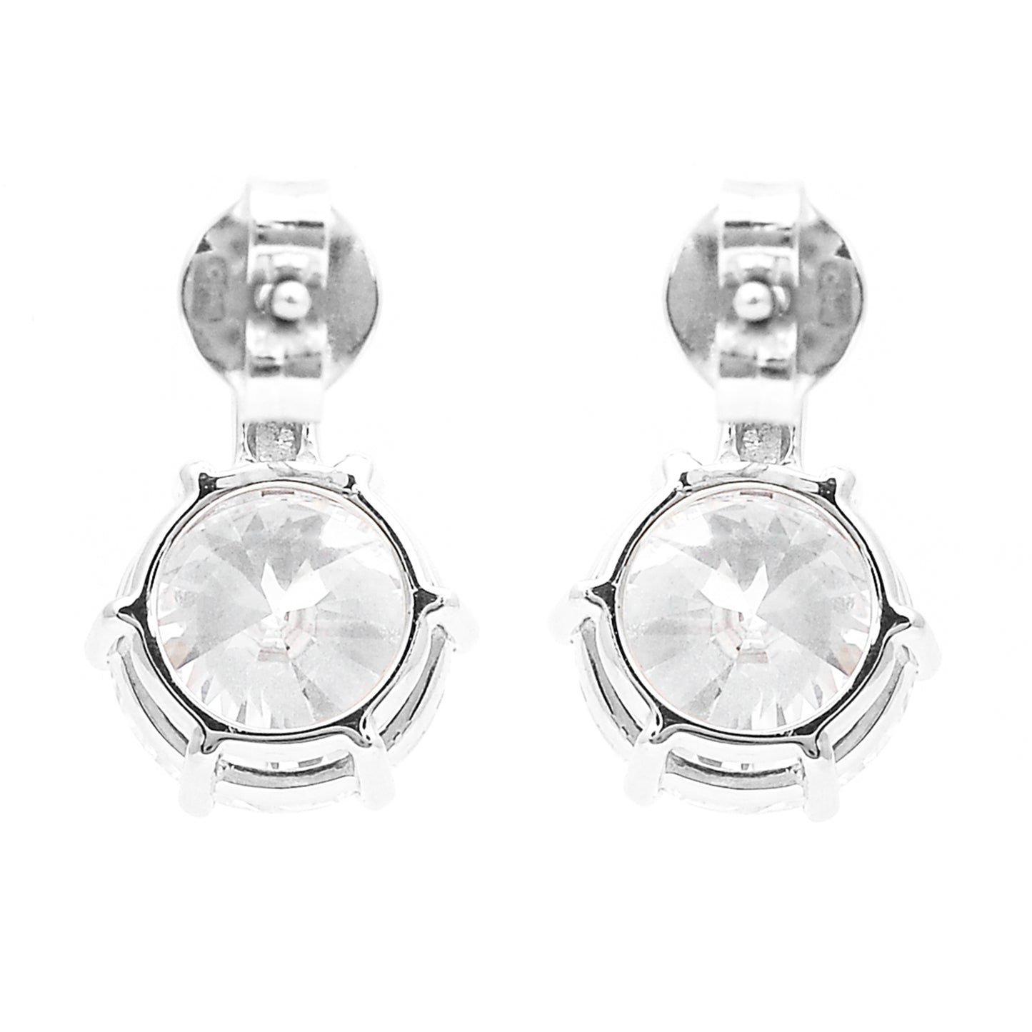 3.48 Carats Lab Grown Diamond 14K Gold Earrings