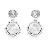 3.48 Carats Lab Grown Diamond 14K Gold Earrings
