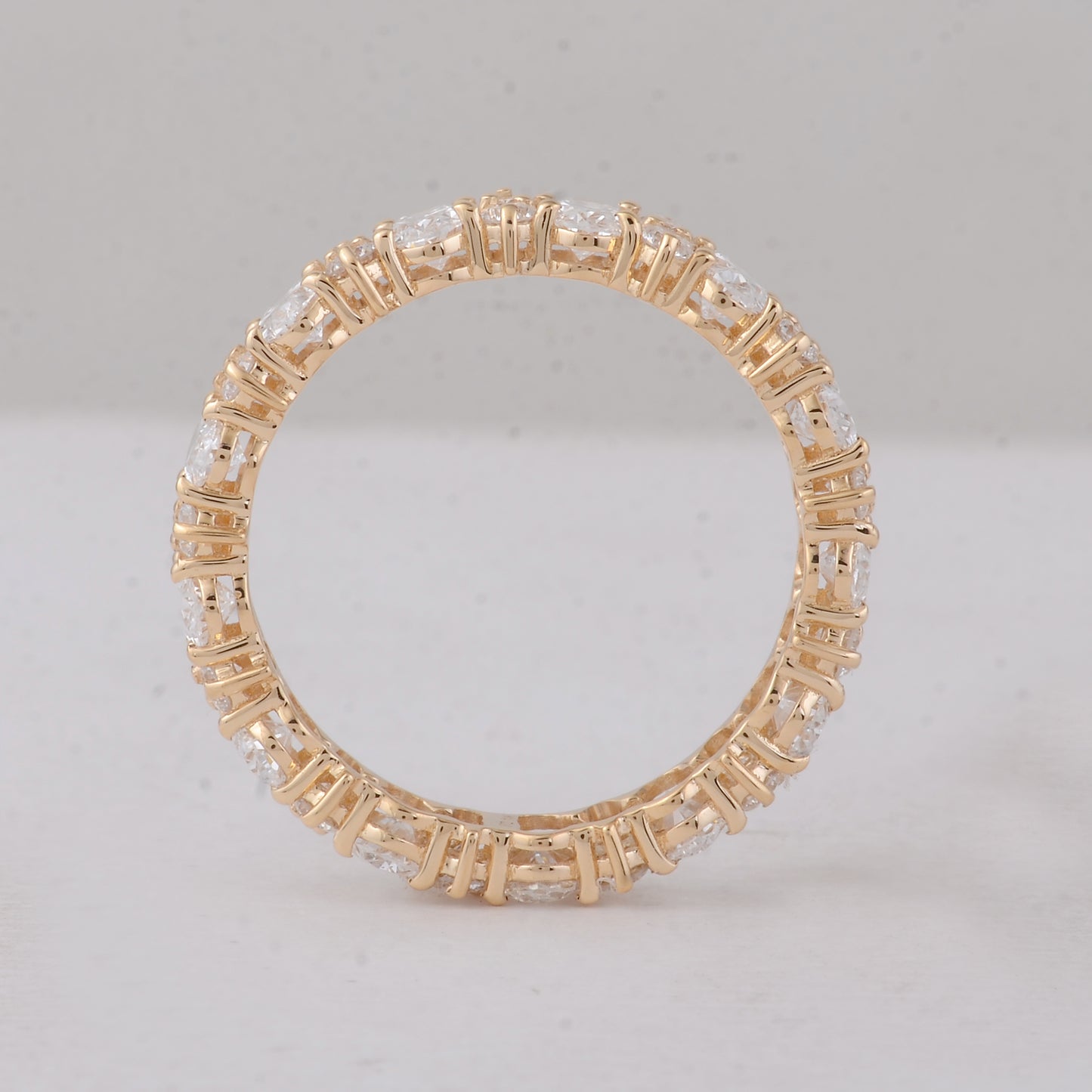 2.92 Carats Lab Grown Diamond 14K Gold Ring