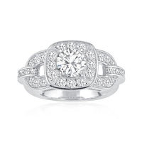 1.712 ct. t.w. Moissanite Ring in Sterling Silver. Size 5