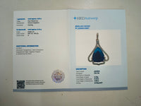4.71 Ct Pear Natural Sapphire 14K Gold Pendant