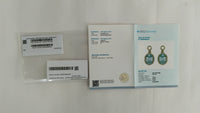 3.58 Ct Oval Mixed Cut Natural Aquamarine 14K Gold Earrings