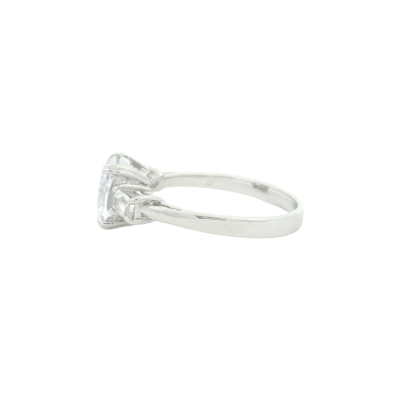 4.17 Ct Cubic Zirconia 925 Sterling Silver Ring