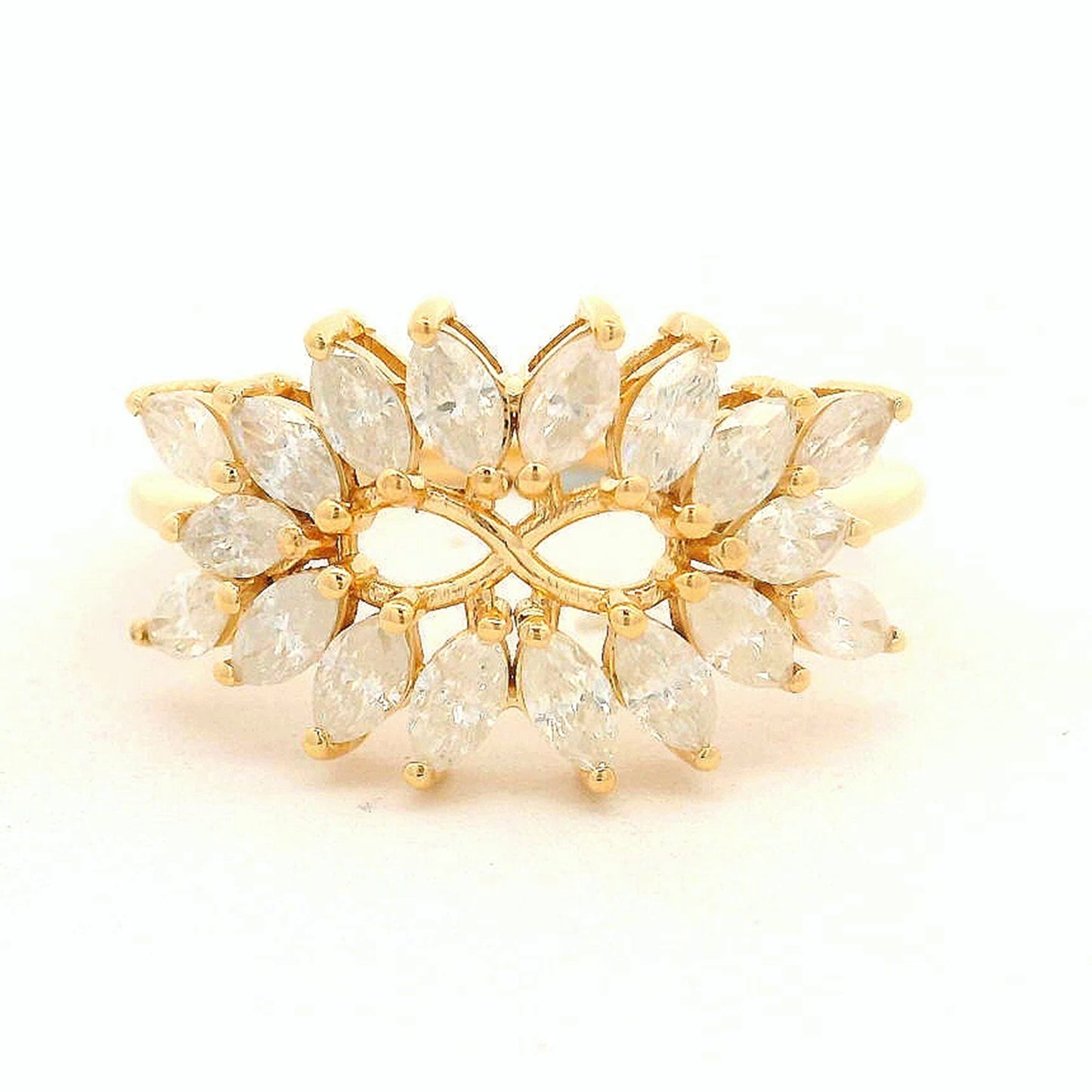 1.10 Ct Marquise Diamond 14K Gold Ring