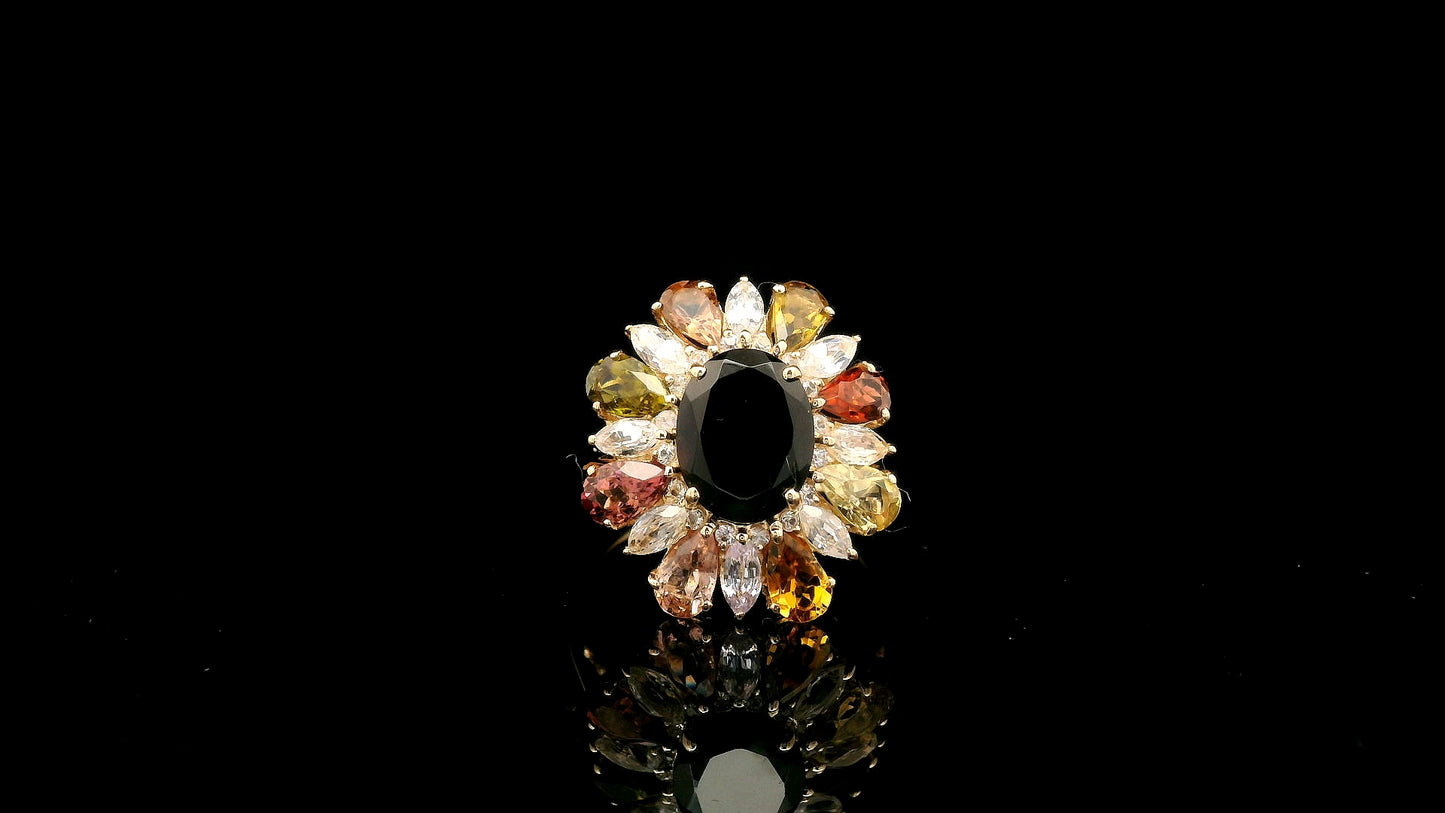 4.32 Ct Oval Tourmaline 14K Gold Ring