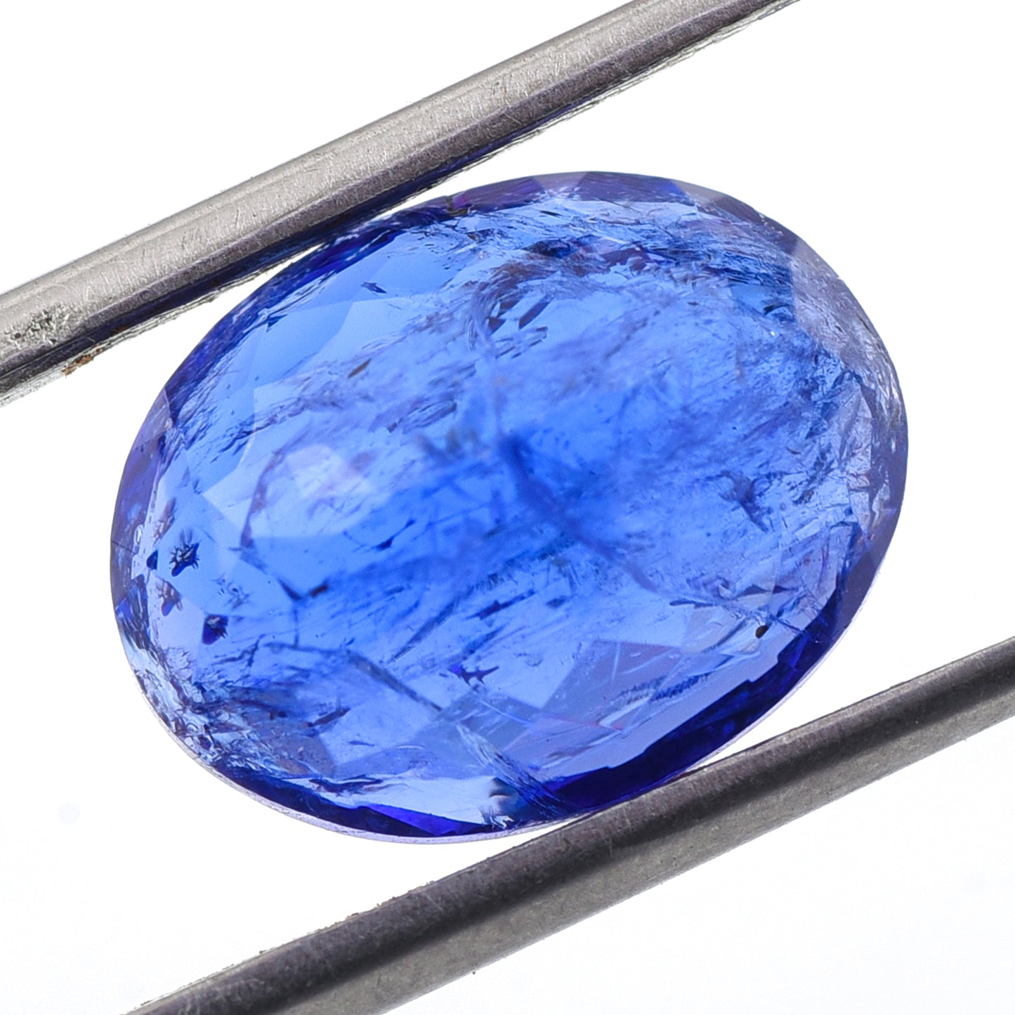 5.74 Natural Zoisite Tanzanite Oval Mixed Cut Gemstone