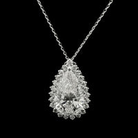 5.34 Carats Lab Grown Diamond 14K Gold Pendant