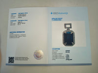 3.18 Ct Octagon Natural Sapphire 14K Gold Pendant