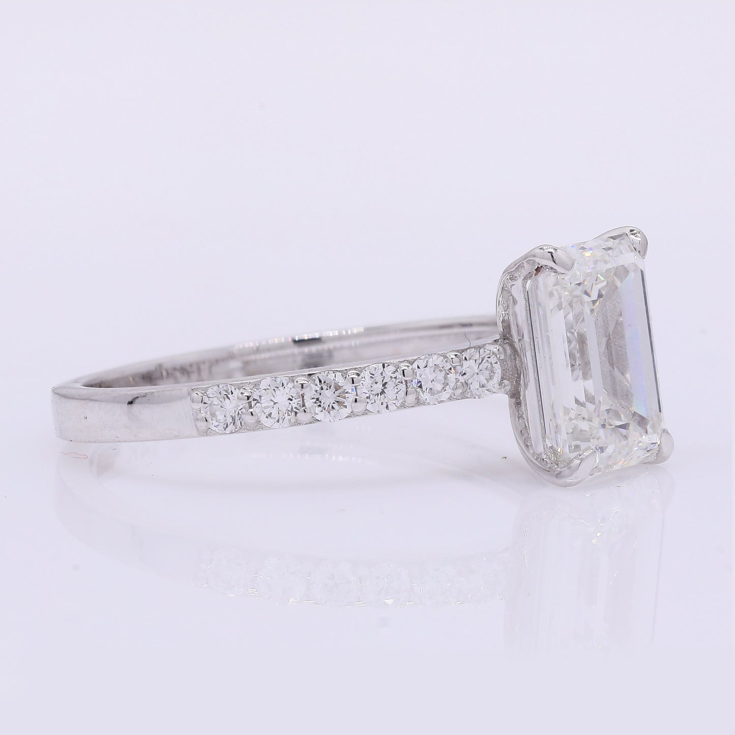 2.21 Carats Lab Grown Diamond 14K Gold Ring