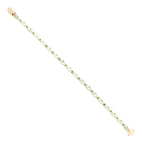 6.50 Carat Emerald 14K Gold Bracelet