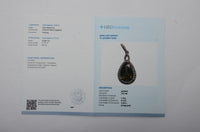 2.58 Ct Pear Mixed Cut Natural Yellow Sapphire 14K Gold Pendant