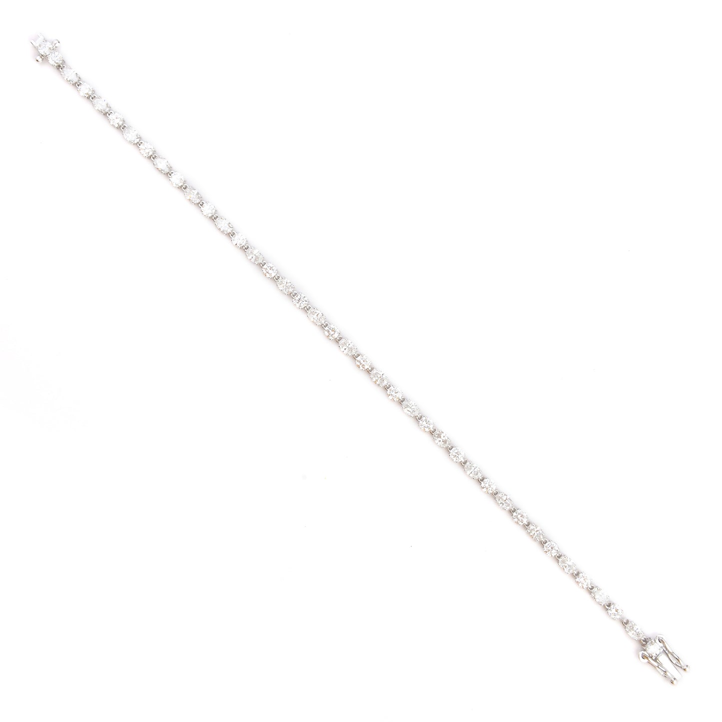 4.59 Carats Lab Grown Diamond 14K Gold Bracelet