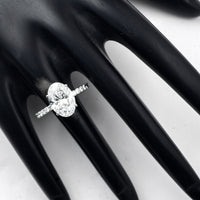 3.93 Carats Lab Grown Diamond 950 Platinum Ring