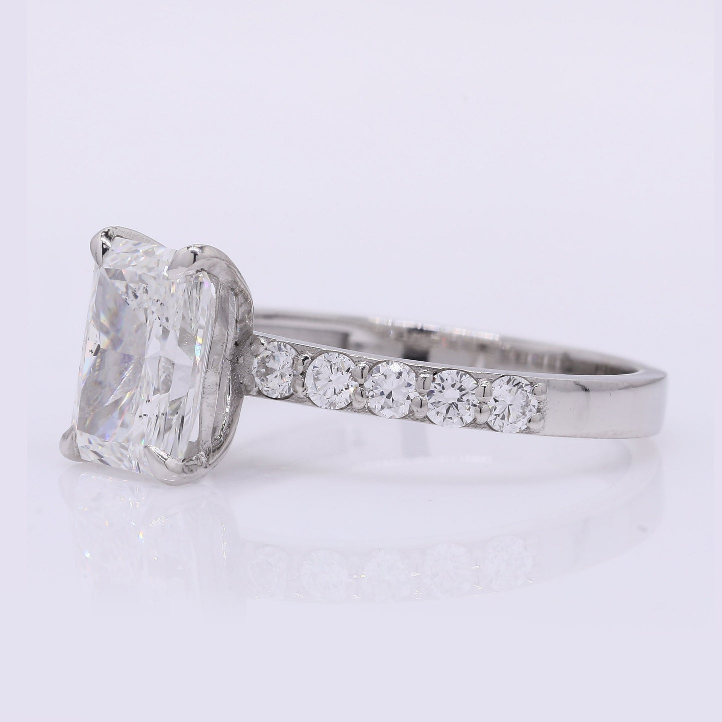 2.33 Carats Lab Grown Diamond 950 Platinum Ring