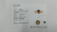 2.48 Ct Oval Mixed Cut Natural Plagioclase Feldspar Sunstone 14K Gold Ring