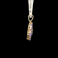 1.97 Ct Pear Tanzanite 14K Gold Pendant