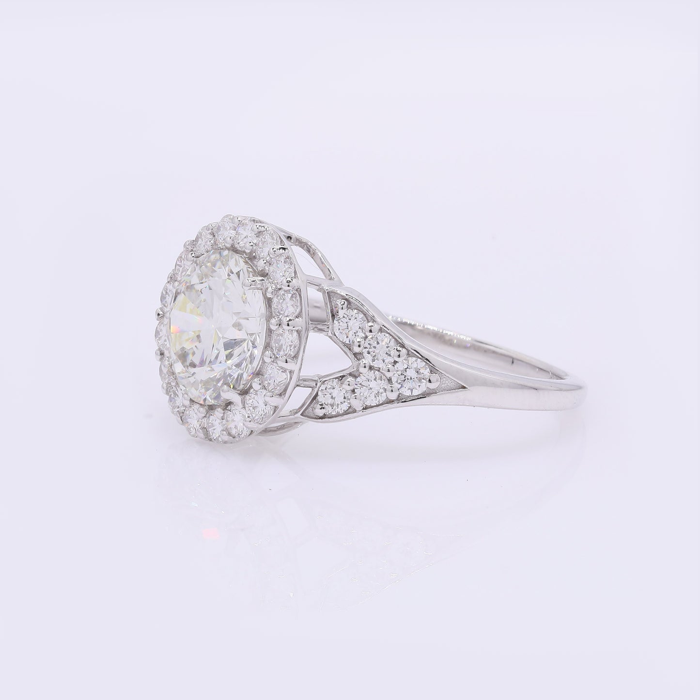 2.65 Carats Lab Grown Diamond 14K Gold Ring