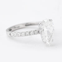 2.84 Carats Lab Grown Diamond 14K Gold Ring