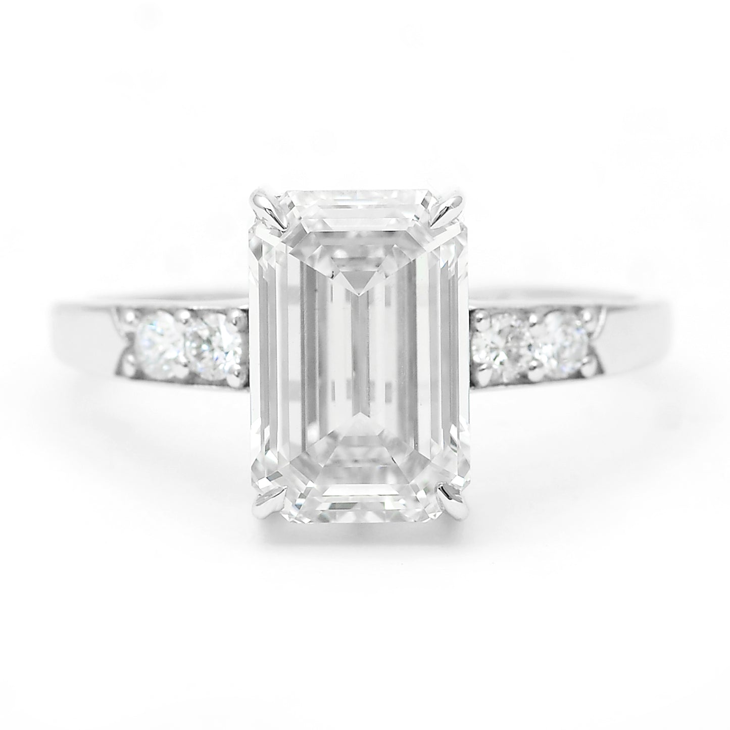 3.30 Carats Lab Grown Diamond 14K Gold Ring