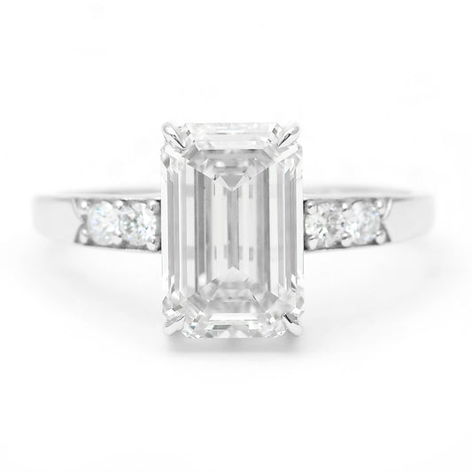 3.30 Carats Lab Grown Diamond 14K Gold Ring