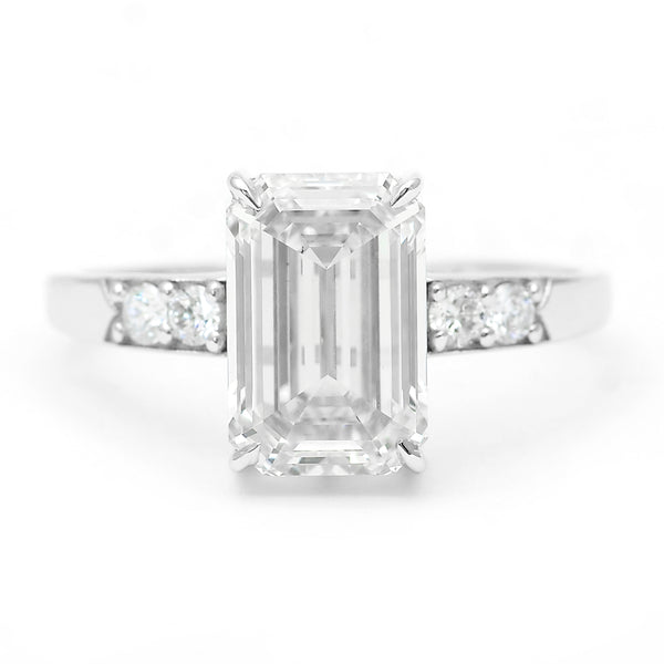 3.30 Carats Lab Grown Diamond 14K Gold Ring