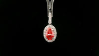 2.70 Carats Pink Lab Grown Diamond 14K Gold Pendant