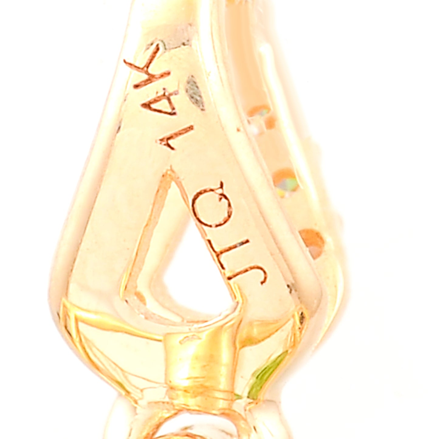 8.30 Ct Octagon Natural Eridot 14K Gold Pendant