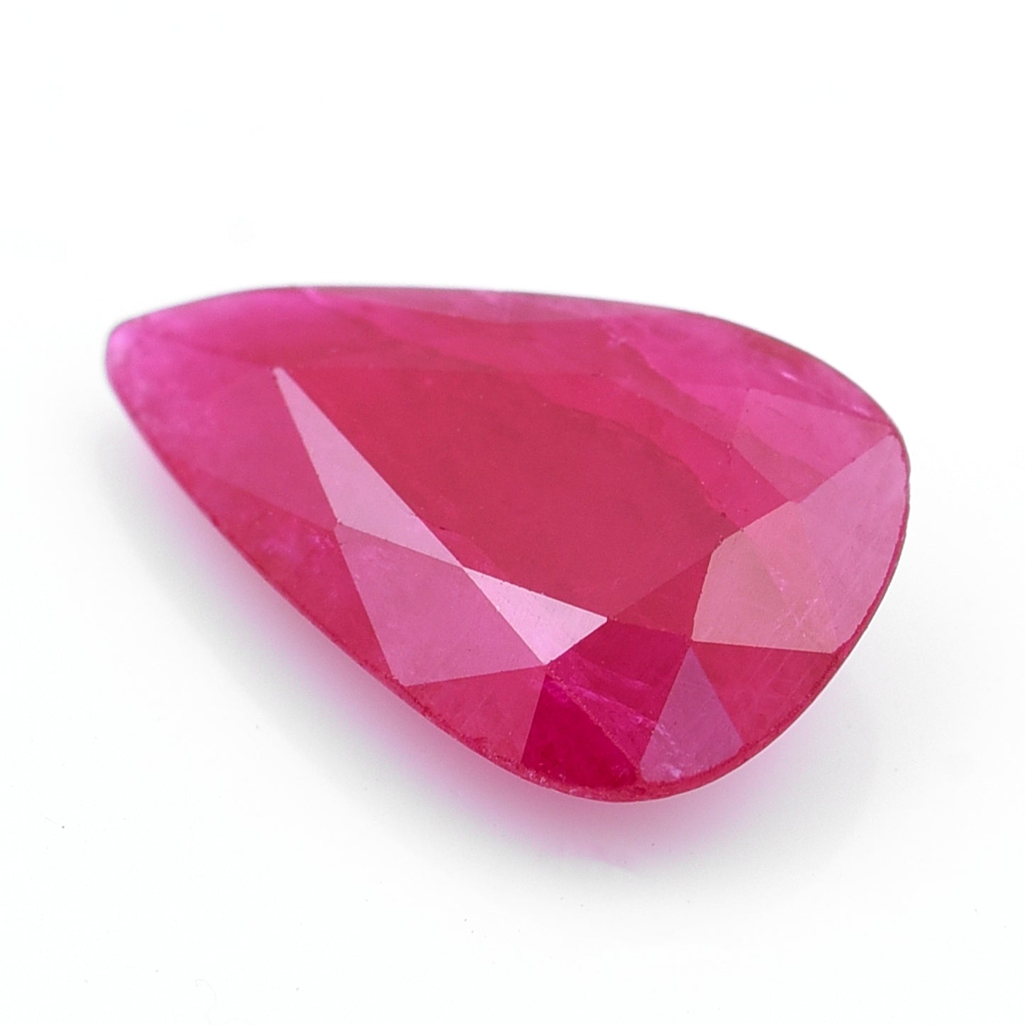 2.49 Natural Corundum Ruby Pear Mixed Cut Gemstone