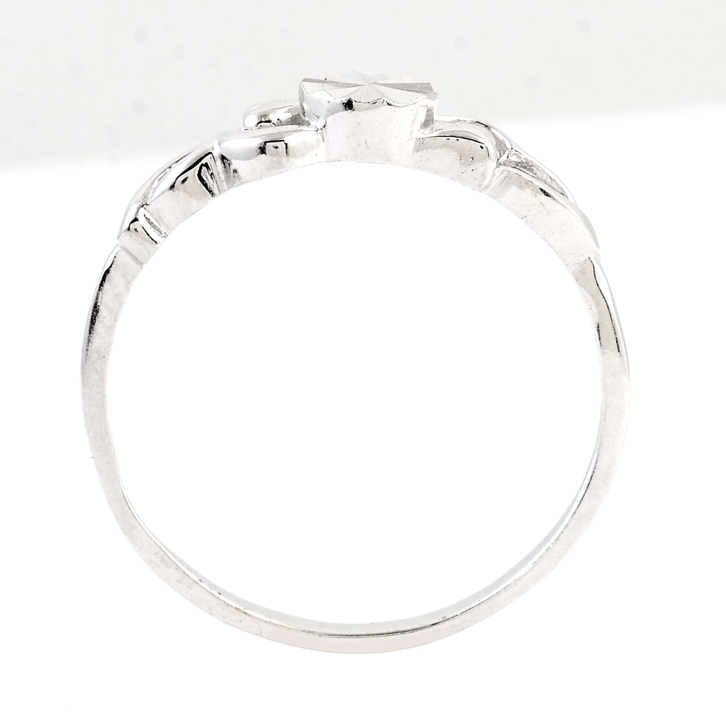 0.00 Ct Plain 925 Sterling Silver Ring